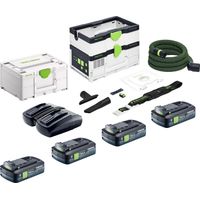Festool CTLC SYS I-Basic Akku Absaugmobil 36 V ( 2x 18 V ) Staubklasse L + 4x Akku 4,0 Ah + Doppelladegerät + Systainer