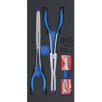 Jeu de pinces a circlips double articulation, interchangeables 345 mm