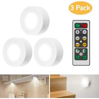 Iluminación LED para armario con control remoto, iluminación para armario, 3 piezas, iluminación para armario, luz nocturna LED, iluminación para armario, iluminación LED para armario para dormitorio,