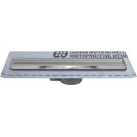Caniveau de douche avec support carrelage 65 cm - gaine 1 m²