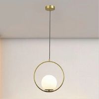 Copy Of Lampadario A Sospensione Argento Con 2 Sfere In Vetro Bianco Attacco G9 E27 33498