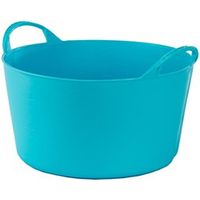 Capazo flexible Ø35x23cm de 12 litros de capacidad fabricado en plástico color azul