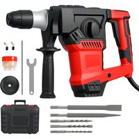 Traderight Hammer Drill Heavy Duty Corded Electric Impact Driver with Bit Set