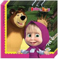 Cf.20 Tovaglioli 33X33 Masha E Orso 86514 X1
