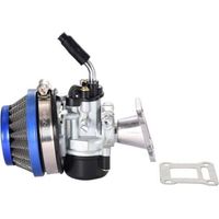 19mm Carburateur avec Joint de Filtre à Air Assemblée Remplacement pour Mini Pocket Bike 2 Temps 47cc 49cc ATV Quad Chopper Bleu