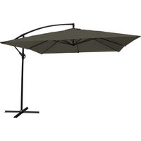 Parasole offset MOLOKAI quadrato 2,7x2,7m grigio