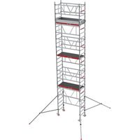 Altrex MiTower PLUS Fahrgerüst 1-Person-Aufbau Aluminium mit breiter Fiber-Deck Plattform 0,75x1,72m 7,20m AH