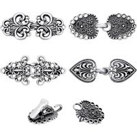 Lot de 4 pinces à cheveux vintage pour cardigan - argent vintage
