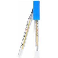 Thermomètre médical au mercure en verre, 2 unités, pour adultes et nourrissons
