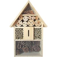 Insekten Hotel Käfer Brut Nist Bienen Kasten Haus natur Kiefer Bambus Pinie