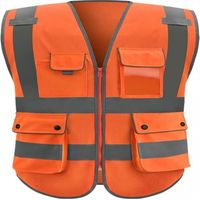 Gilet de sécurité pour Hommes, Vêtements de sécurité Gilet Haute visibilité Vêtements de Travail Multi-Poches Gilets réfléchissants Haute visibilitéGilet (XL)