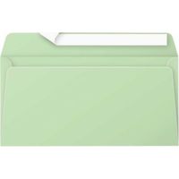 Briefumschlag Pollen® DIN lang 220 x 110 mm (B x H) ohne Fenster 120g/m² mit Haftklebung Papier grün 20 St./Pack.