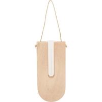 Vase soliflore - Arc à suspendre - Bois - 16 x 7 x 2,5 cm - Décoration intérieure - Style contemporain