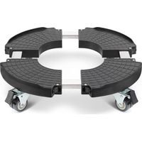 Plant stand on wheels, adjustable diameter 40-50cm, 200kg capacity, rolling trolley for indoor flower pots, plant stand and shelf, plant, parasol base, and waste bin.