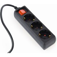 REGLETTE SAI GEMBIRD 3 SCHUKO INTER AVEC FUSIBLE 10 A ENC C14 CABLE 0 6 M NOIR ENERGENIE EG-PSU3-01
