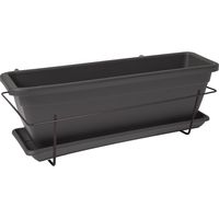 Vaso Artevasi Venezia 50 x 19,5 x 16,3 cm Antracite polipropilene