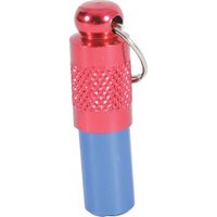 1 Tube porte adresse bleu et rouge pour collier chien ou chat - zolux