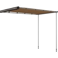 Tente latérale de toit de voiture imperméable avec hauteur réglable, 2.5x1.6m, Kaki