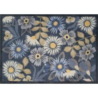 FLOORNOVO Schmutzfangmatte Natur Schmutzfang - 85 cm x 60 cm - Wiesengrund - waschbare Fußmatte Innen und übderdachte Außenbereiche