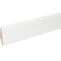 Sockelleiste SU060L1 Kiefernholz Weiß RAL9010 foliert 19 x 58 x 2500 mm - Neuhofer