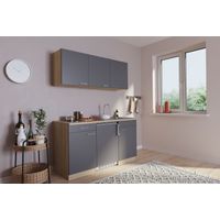 Cucina Minicucina Cucina singola Cucinino Dispensa Rovere Grigio Luis 150 cm Respecta