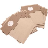 vhbw 10x Sacs compatible avec Singer Viva, Senior 2 aspirateur - 26cm x 21cm marron