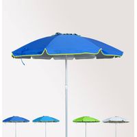 Roma Sonnen Strandschirm Alu Windfest uv Schutz 240 cm - Blau