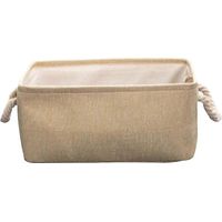 Aufbewahrungskorb mit Fächern, staubdicht, für Regal, Schrank, Zimmer-Beige M