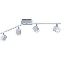 Lampada Barra 4 Spots Faretti Led Quadrati Bianco Roubaix GD Trio