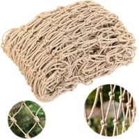 Red de yute natural para plantas de 1 m x 5 m, cuerda de soporte biodegradable y ecológica.