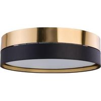 tk-lighting Hilton plafón dorado y negro 45 cm
