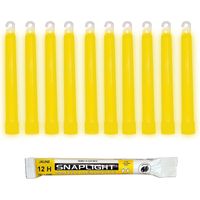 Cyalume SnapLight Glow Sticks Bastoncini Luminosi Giallo 15 cm - 6 Inch Light Stick ultra-luminoso con una durata da 12 Ore (Scatola da 10 pezzi)