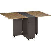 Table pliable JUAN bois et gris
