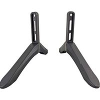 Sollbry Television Stand Legs, Adjustable TV Heightening, Non Slip Base Feet, Ideal for Home Entertainment Systems, Black