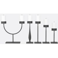 Perpetua Lampe De Table Mini Sans Fil Design Chandelier Structure Aluminium Moulé Sous Pression Noir Mat Finition Feuille D'Or Système Led Modulaire