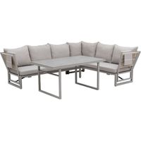 Gardissimo Alu Garten 3-in-1 Ecklounge "San Luca", hell