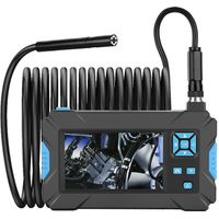 Industrial Endoscope Camera with Dual Camera 19201080P 8+1 LED Light IP68 Waterproof Inspection Cam-1920x1080P single camera diame-Black