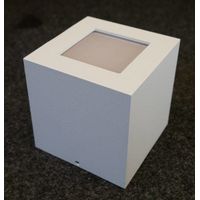Plafonnier intérieur LED 4.5W blanc carré 100x100x100mm 3000K 221lm non-dimmable alim 230V IK06 IP40 Quasar 10