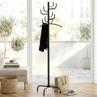 Porte-manteau sur pied Ø48 x 180 cm Noir