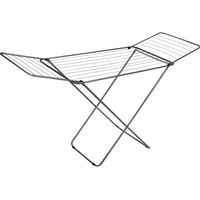 Séche-linge avec ailes, séchoir à linge en métal, étendoir pliable 18 m d'étendage coloris gris