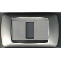Trade Shop - Placchette Abs Places Magic Bticino Compatibili Placca Copripres - Cromo Satinate