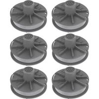 Accessoire pour débroussailleuseLot de 6 bobines de fil pour débroussailleuse Gardena 5307-20, pour Easycut 400 Art. 8846, EasyCut 400/25 Art. 9807, ComfortCut450 Art.8847