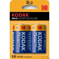 Blisterpackung mit kodak alkaline max d lr20 1,5v Batterien - Blisterpackung 2 Batterien
