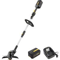 Coupe-bordure sans fil 40V – Batterie lithium-ion 4Ah – Tête inclinable 4 positions – Largeur de coupe 30 cm – Autonomie 50 mn – Gt Elec