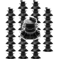 XPOtool Juego de 30 bases regulables para terraza carga máxima 2700kg ajustable en altura 60-128mm