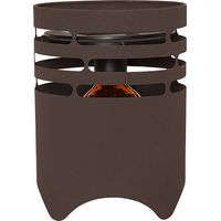 Star Trading Solardekoration Marron, Laterne, Solar, Braun, Außenbereich, Dämmerungssensor, Warmweiß, USB Kabel, 25 cm