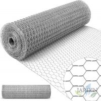 Reticolo per pollame 41 mm 1 x 5 m. Galvanizzato, maglia esagonale, recinzione per pollaio, voliera, pollaio da giardino metal