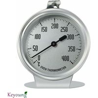 Thermometer für Backofen und Grill, Backofen-Thermometer, Überwachungsthermometer für Grillgeräte/Räucheröfen, großes Display mit klarer Anzeige der gemessenen Temperaturen