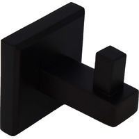 Gancio appendi abito singolo colore nero opaco Capannoli Nook NK109 MM Nero opaco - fissaggio a viti