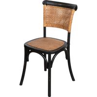Silla Thonet 88x50x45 cm Sillas de madera de fresno Sillas de comedor y de cocina Acabado natural Silla vintage asiento de ratán